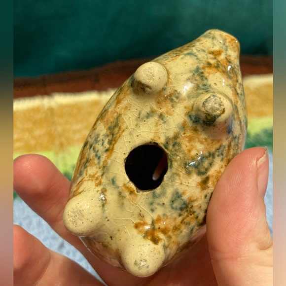 Vintage Piggy Bank Pig Knick Knack Small Pottery Handmade Crafty - Picture 9 of 16